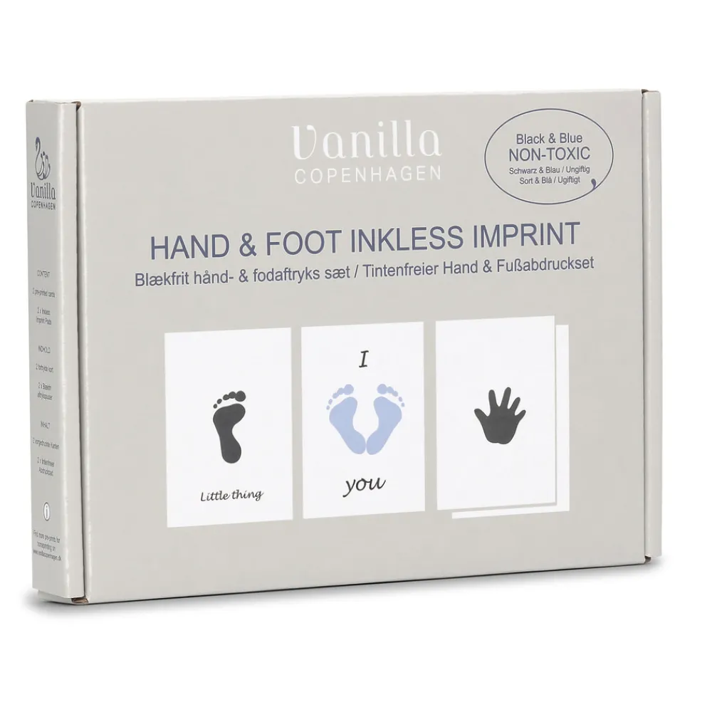 Vanilla COPENHAGEN Blækfri hånd og fodaftryk 2-pak - Blå/Sort- Hånd- & Fodaftryk
