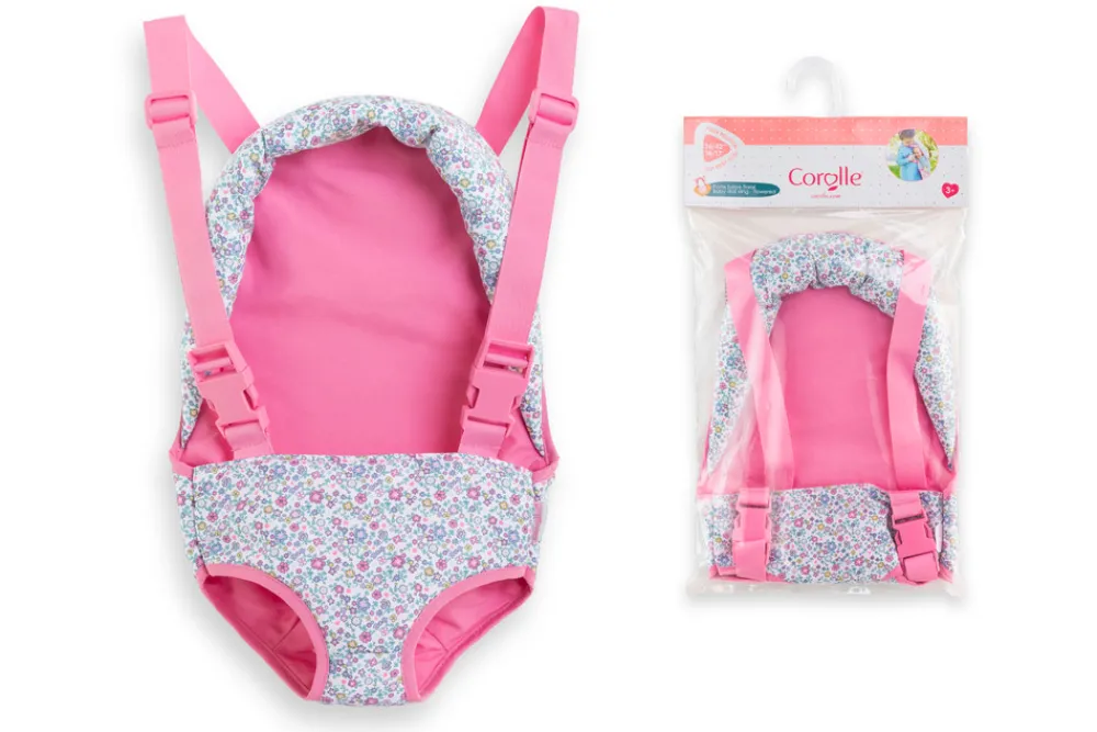 COROLLE Blomstret Bæresele til 30 cm dukke- Dukketilbehør