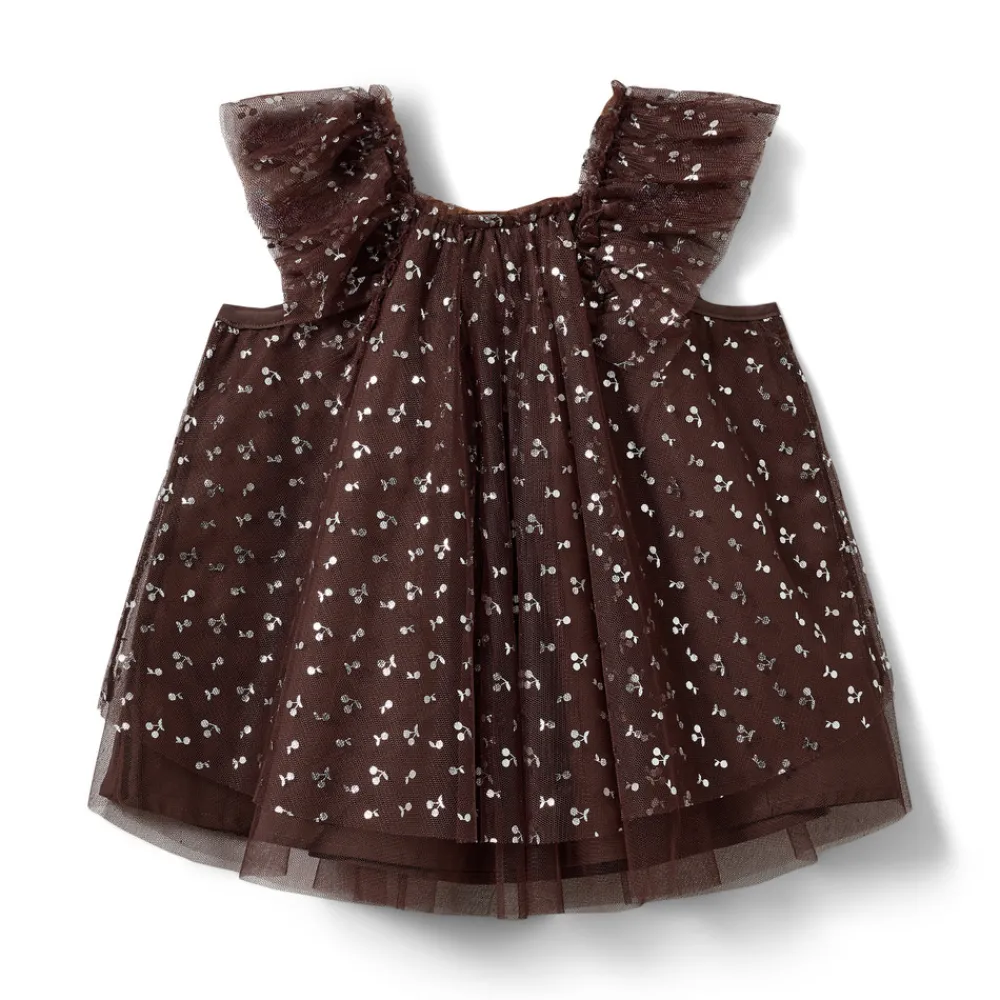 Sofie Schnoor Kids Blossom Kjole - Brown- Kjoler