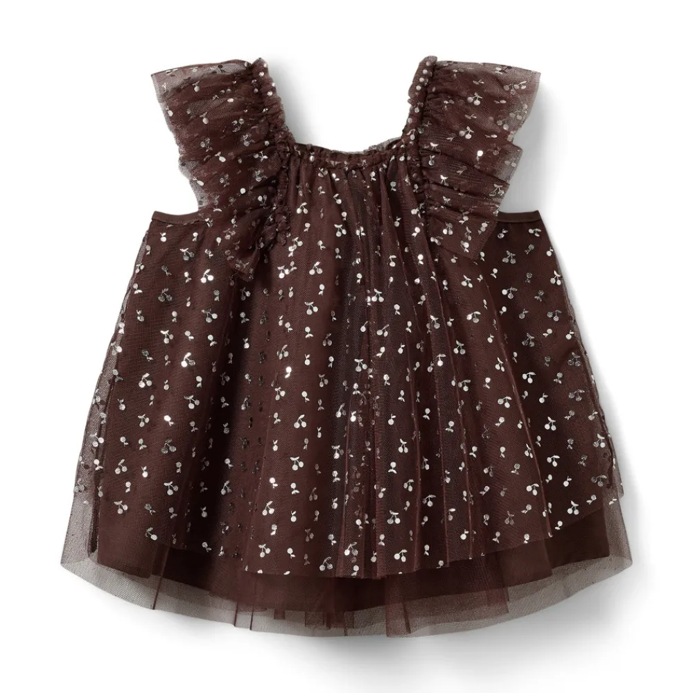 Sofie Schnoor Kids Blossom Kjole - Brown- Kjoler