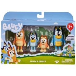 BLUEY Figurer 4 figur pk. - Family eller venner- Figurer