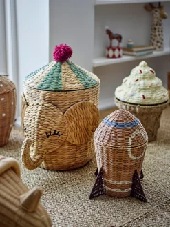 Bloomingvillemini Bobo Kurv m/låg, Natur, Vandhyacint-Børn Kurve