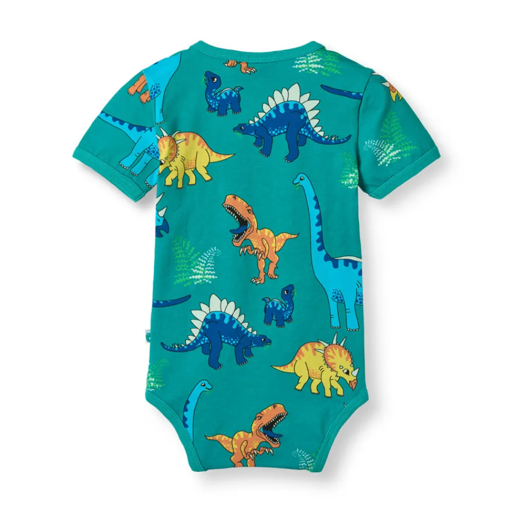 Småfolk Body kortærmer - Teal- Bodystocking Kortærmet