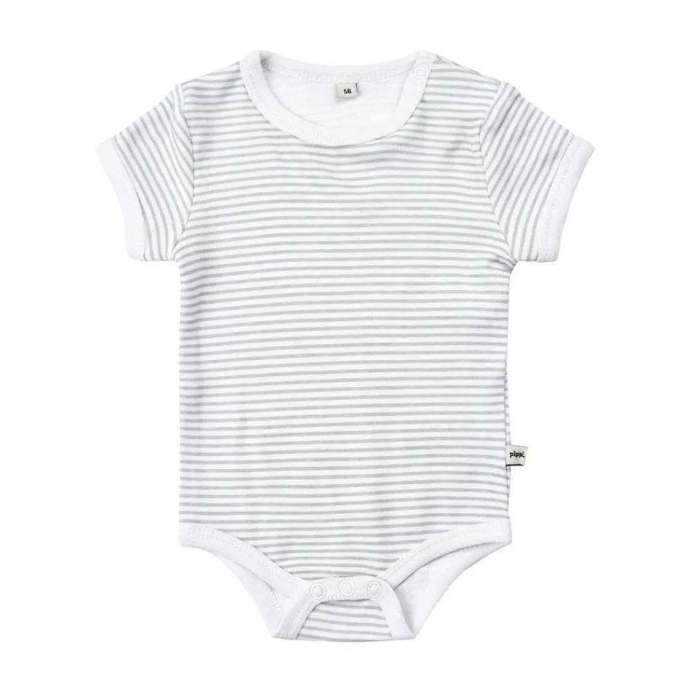 Pippi Body Kortærmet Med Print 4-Pak - 190- Multipack|Bodystocking Kortærmet