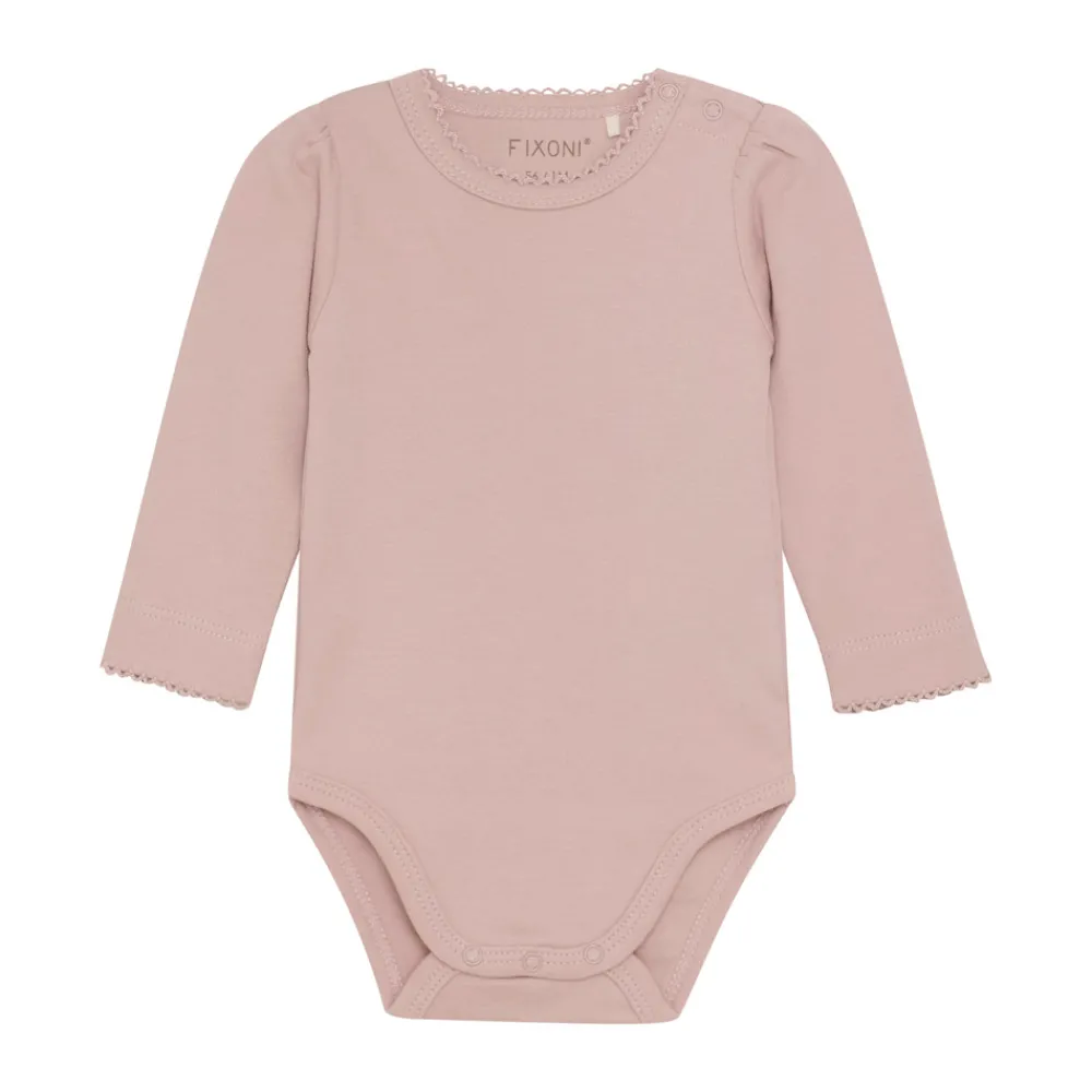 Fixoni Body langærmet - Shadow gray- Bodystocking Langærmet