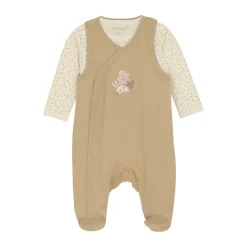 Fixoni Body langærmet m. Romper - Sesame- Heldragter M. Fod|Bodystocking Langærmet