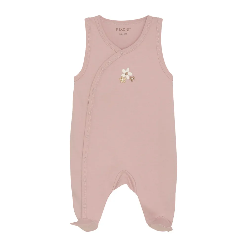 Fixoni Body langærmet m. Romper - Shadow gray- Heldragter M. Fod|Bodystocking Langærmet