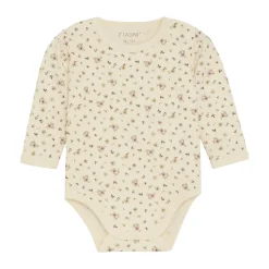 Fixoni Body langærmet m. Romper - Shadow gray- Heldragter M. Fod|Bodystocking Langærmet