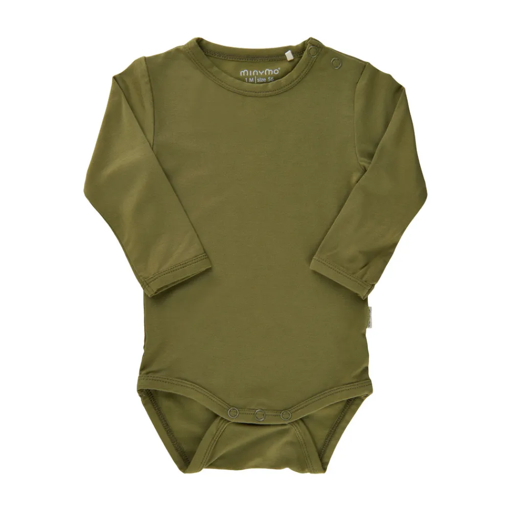 Minymo Body LS - Bamboo - 961- Bodystocking Langærmet