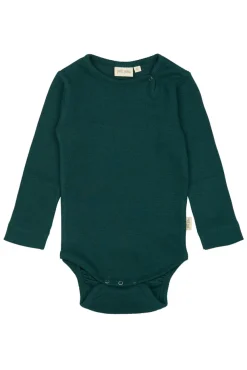 PETIT PIAO Body ls - Dark Sea- Bodystocking Langærmet