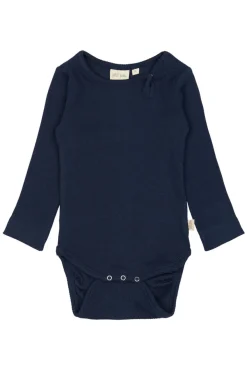 PETIT PIAO Body ls - Dress Blue- Bodystocking Langærmet