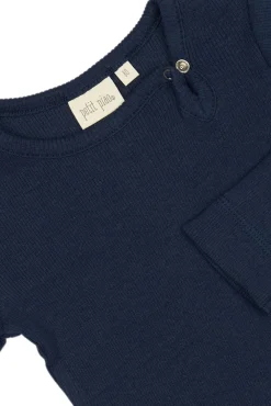 PETIT PIAO Body ls - Dress Blue- Bodystocking Langærmet