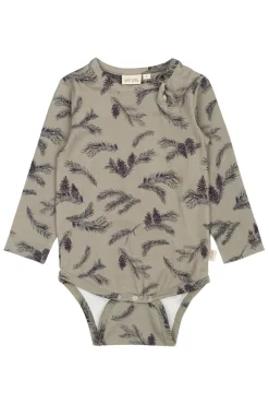 PETIT PIAO Body ls - Pine- Bodystocking Langærmet