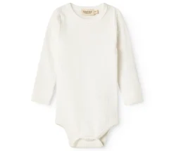 MarMar Copenhagen Body med lange ærmer - Gentle white- Bodystocking Langærmet
