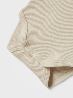 NAME IT Body 5p ls solid rib - CHINA BLUE- Multipack|Bodystocking Langærmet