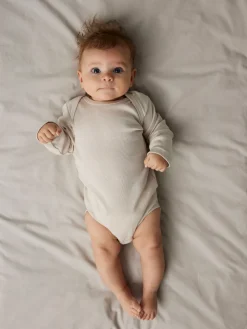 NAME IT Body 5p ls solid rib - CHINA BLUE- Multipack|Bodystocking Langærmet