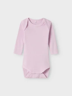 NAME IT Body 5p ls solid rib - WINSOME- Multipack|Bodystocking Langærmet
