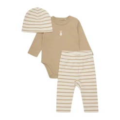 Fixoni Bodysæt m. hue - Sesame- Bodystocking Langærmet|Leggings