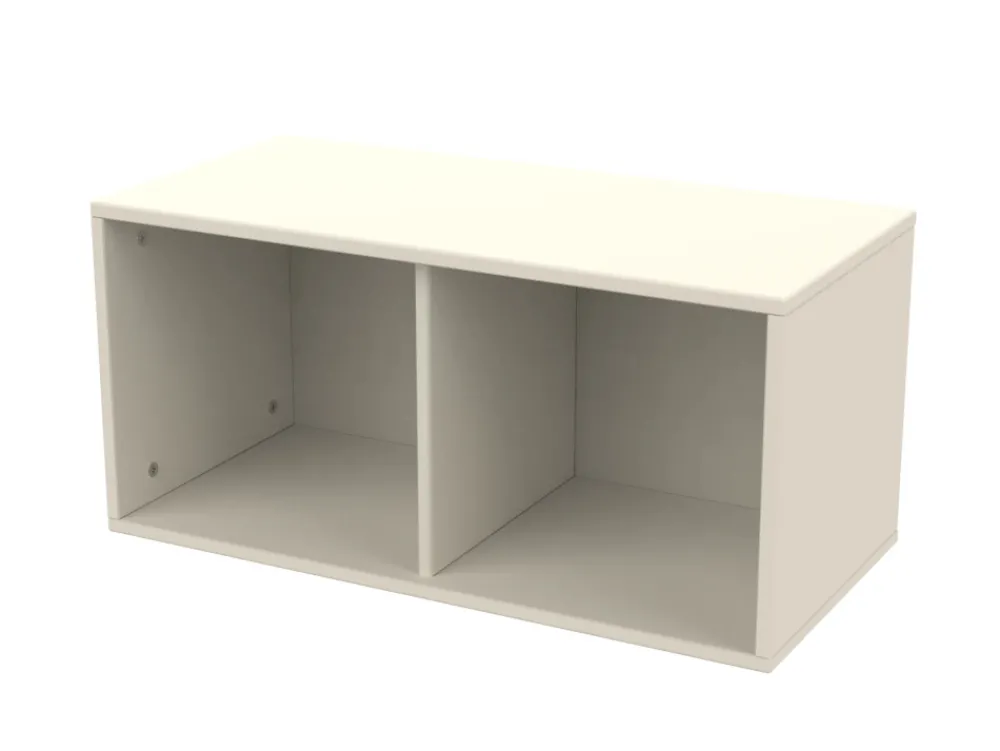 FLEXA Bogkasse, Dots 72x34,5x34,5, Cream-Børn Hylder