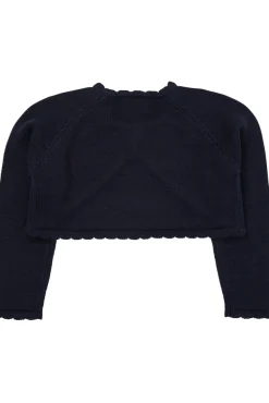 Copenhagen Colors Bolero m. hjerter - NAVY- Cardigans, Veste & Trøjer