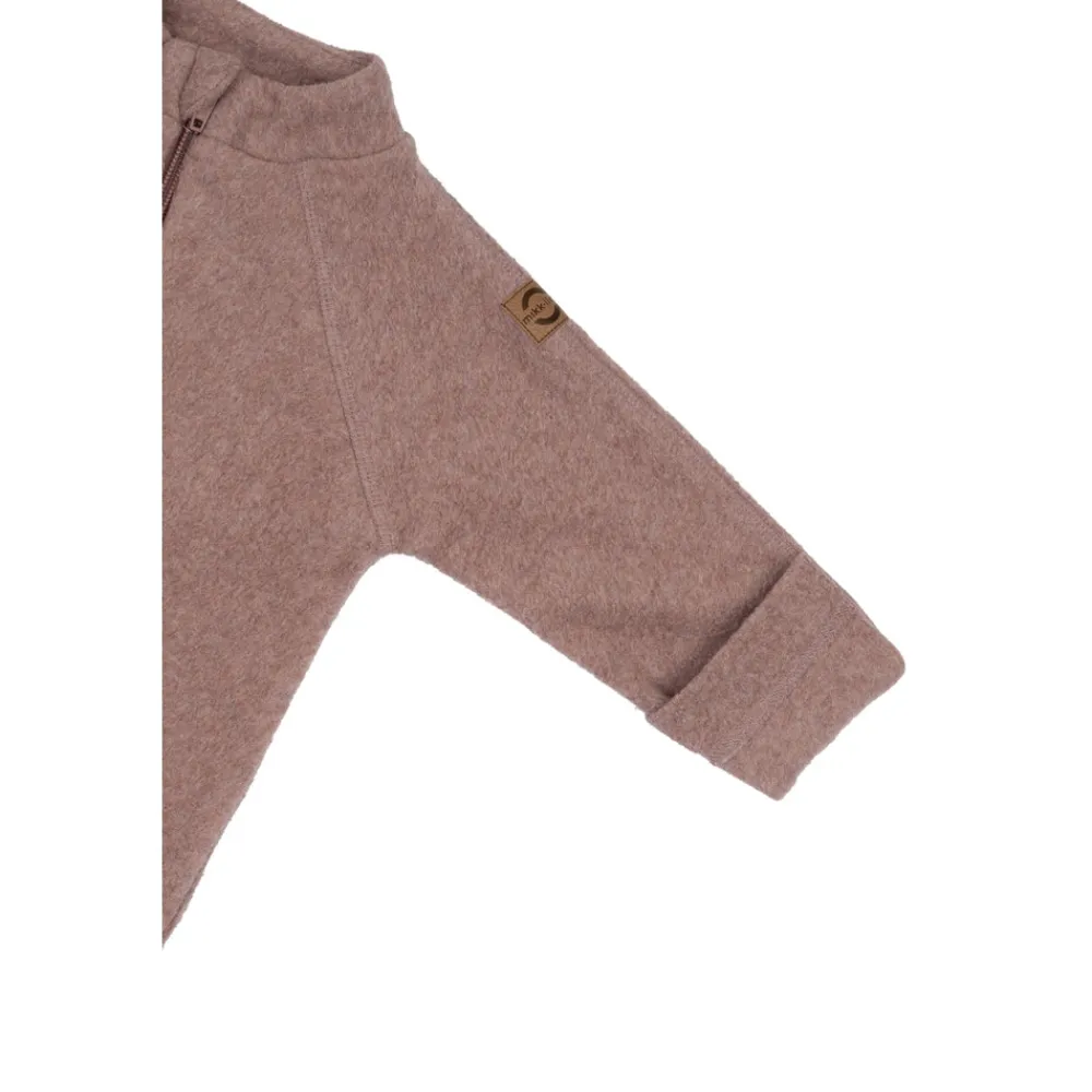 Mikk-Line Bomuld Fleece Baby dragt - BURLWOODME- Softshell & Fleece
