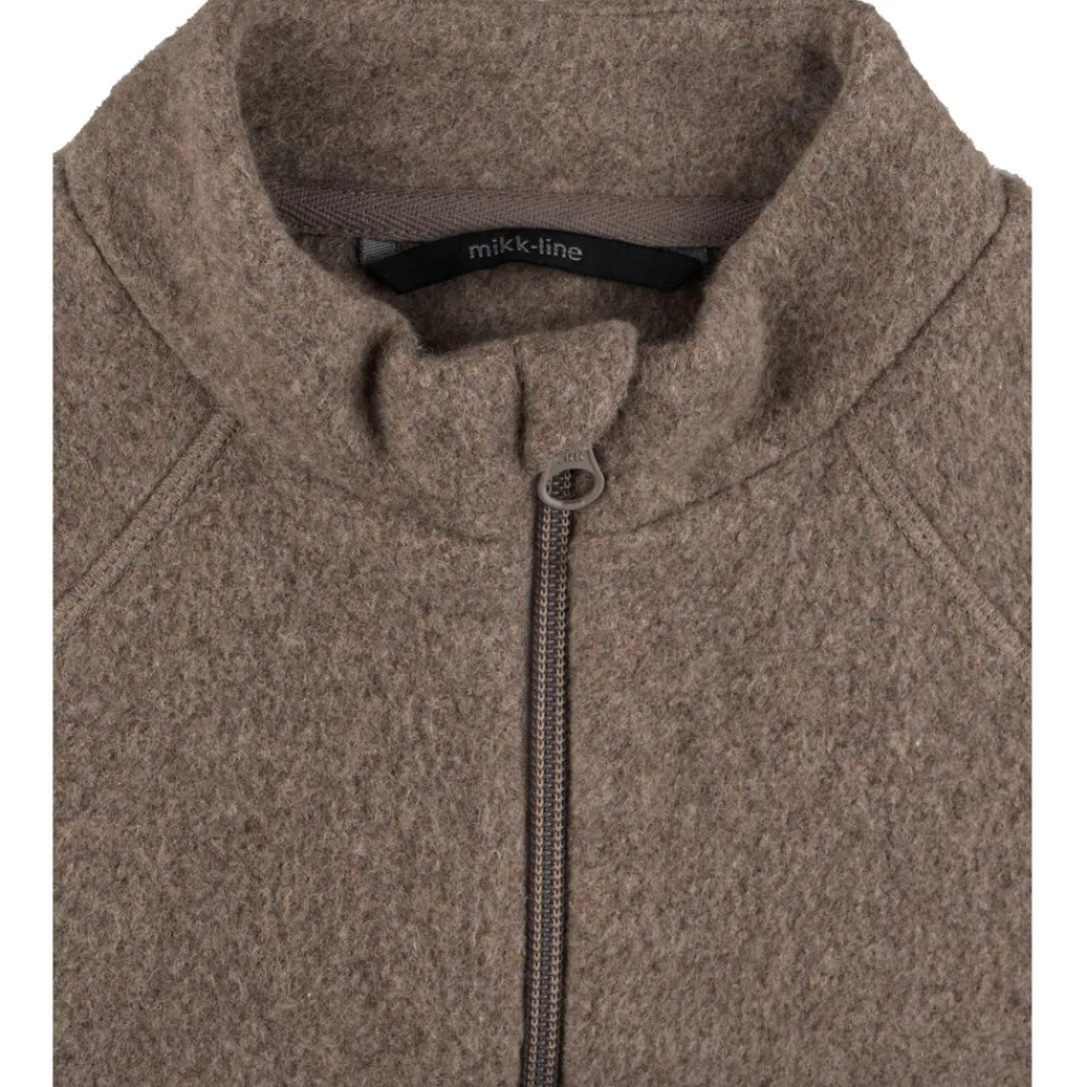 Mikk-Line Bomuld Fleece Baby Jakke - MELANGE DENVER- Softshell & Fleece