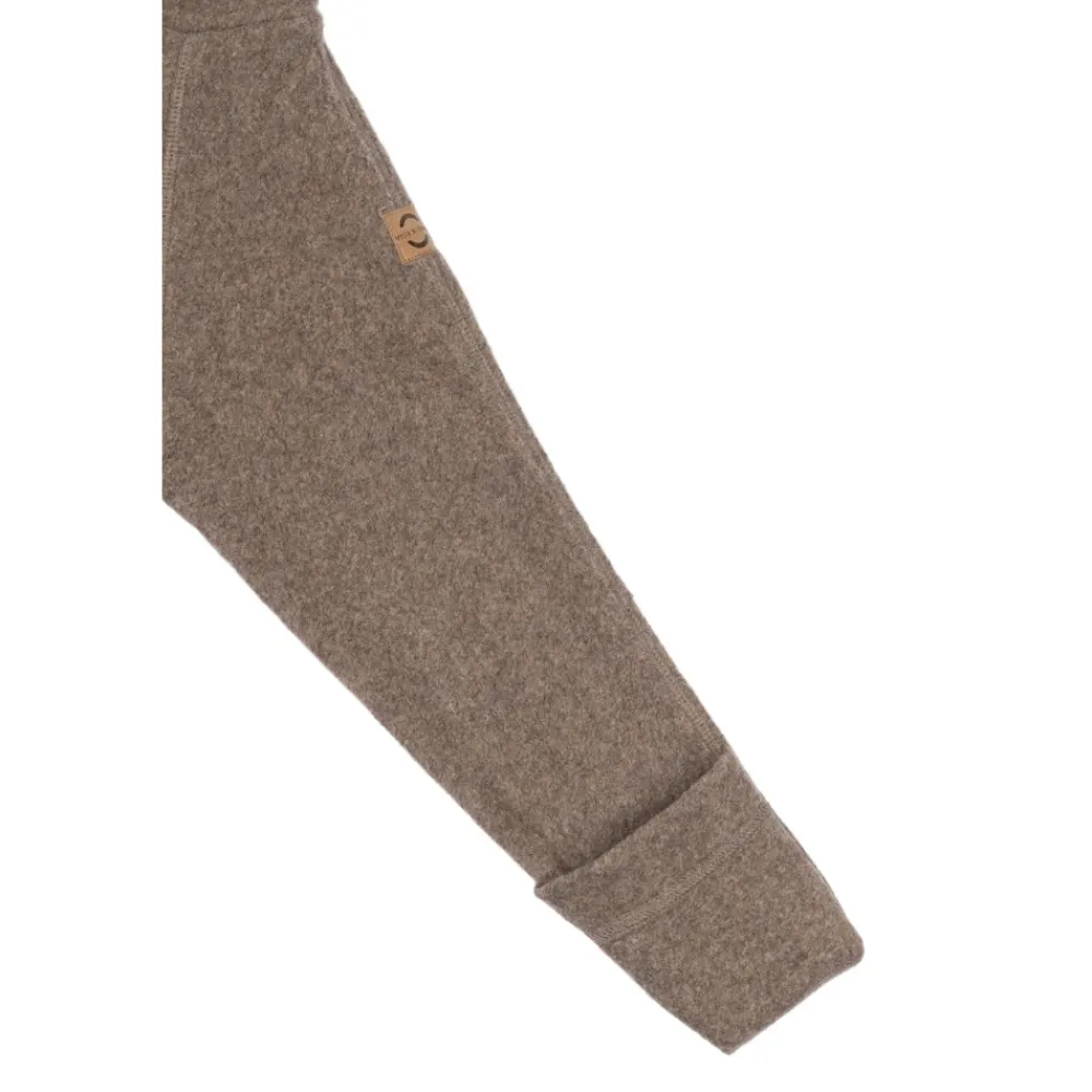 Mikk-Line Bomuld Fleece Baby Jakke - MELANGE DENVER- Softshell & Fleece