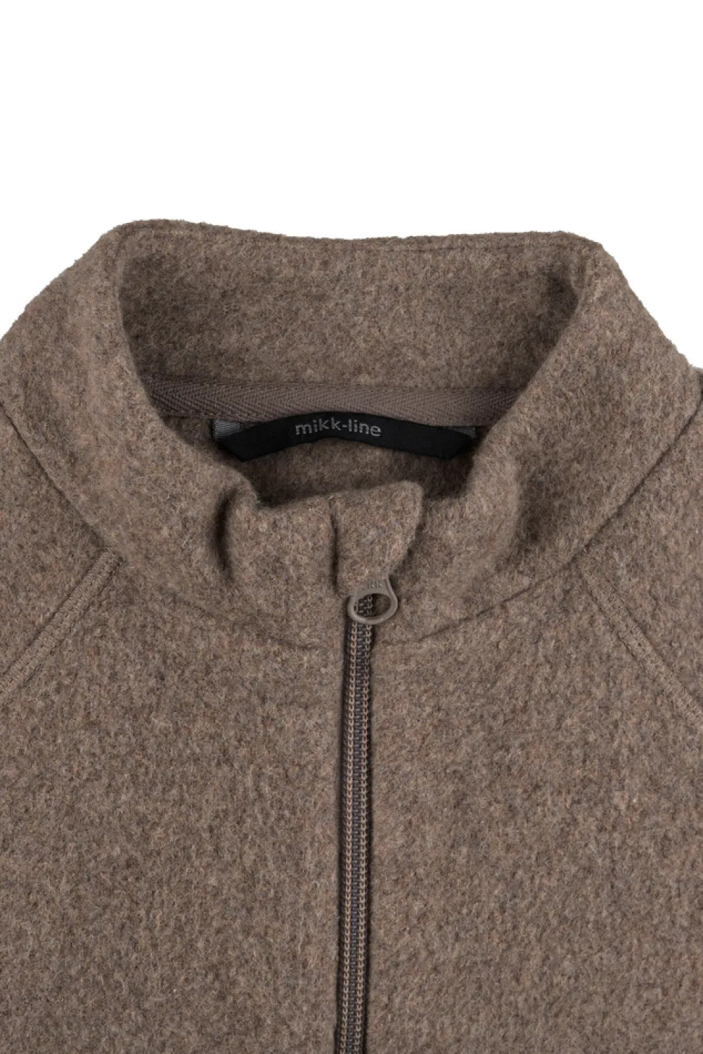 Mikk-Line Bomuld Fleece Jakke - MELANGE DENVER- Softshell & Fleece