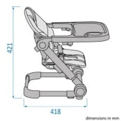 Bebeconfort Boostersæde til stol,Moly, mineral grå-Børn Højstole Uden Tilbehør