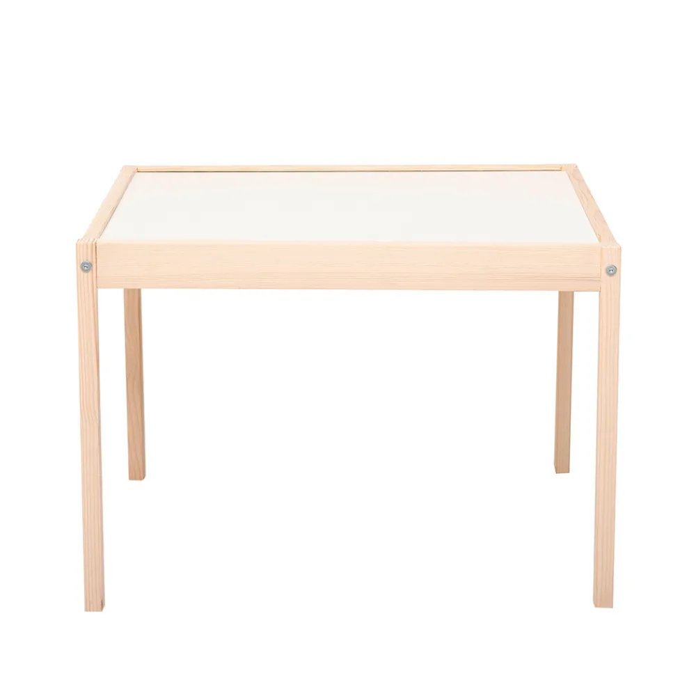 Kukka Bord- og stolesæt - hvid/natur-Børn Børneborde & Stole