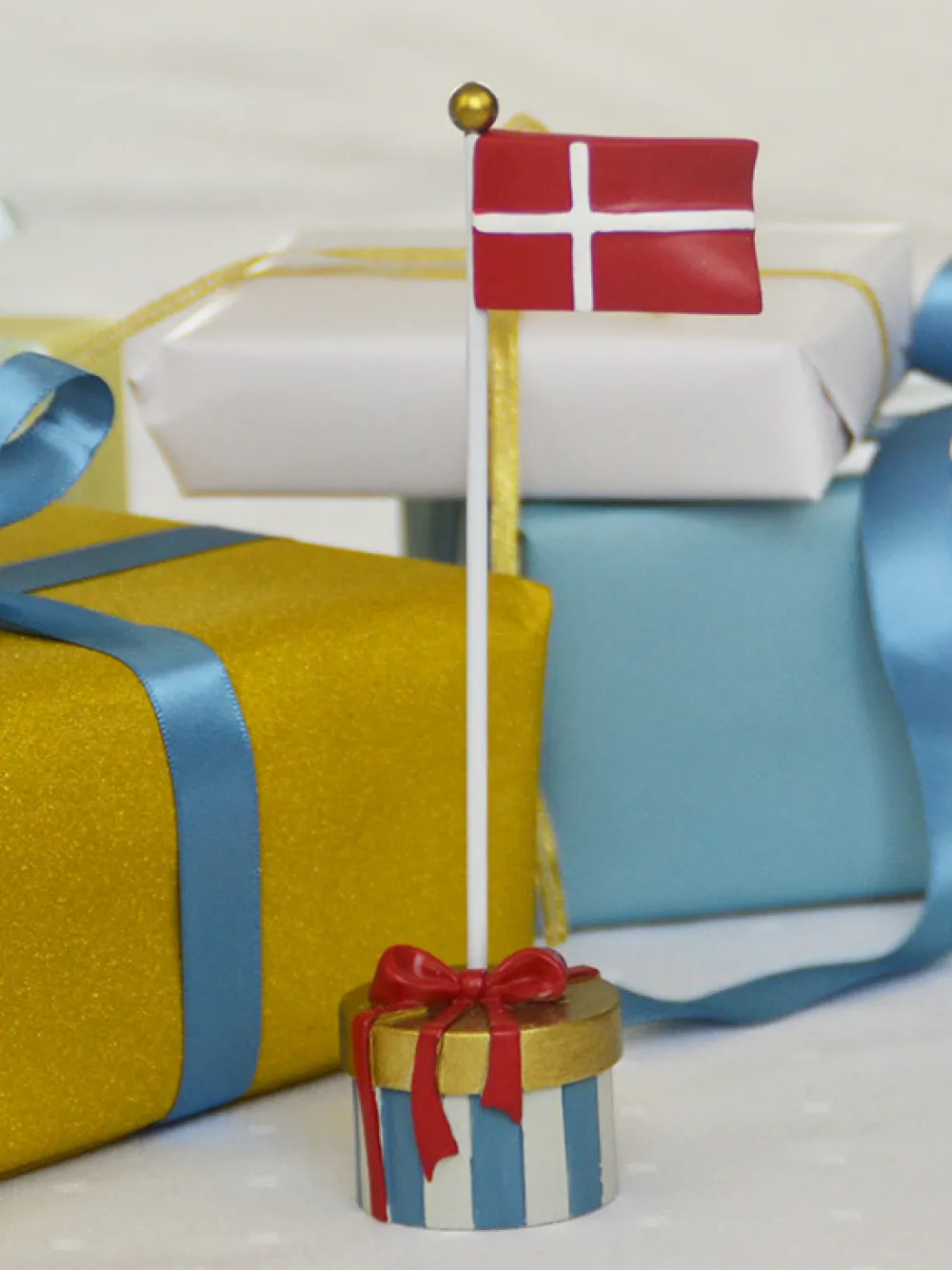 Kids By Friis Bordflag, stor pakke i blå-Børn Fødselsdagstoge