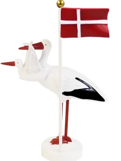 Kids By Friis Bordpynt, flag med stork-Børn Fødselsdagstoge