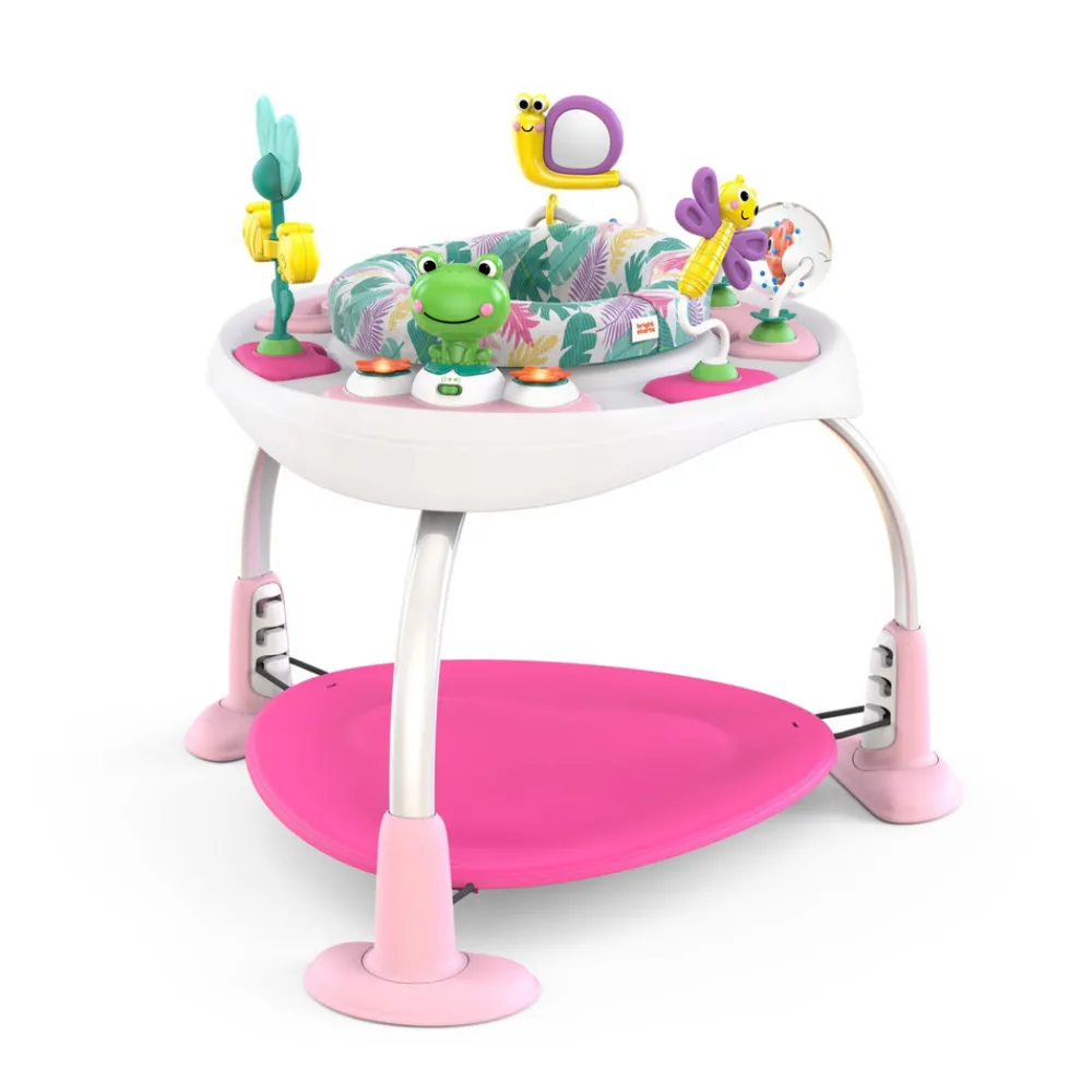 Bright Starts Bounce Bounce Baby 2-in-1 legetrampolin og bord- Gåvogne & Aktivitetsborde