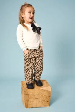 KIDS ONLY Bow langærmet o-neck sweat - CLOUD DANCER- Bluser