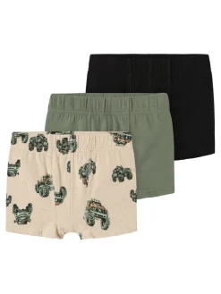 NAME IT Boxer Shorts 3P Monster Truck - Peyote- Undertøj