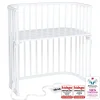 Babybay Boxspring bedside crib - Hvid-Børn Side By Side Senge