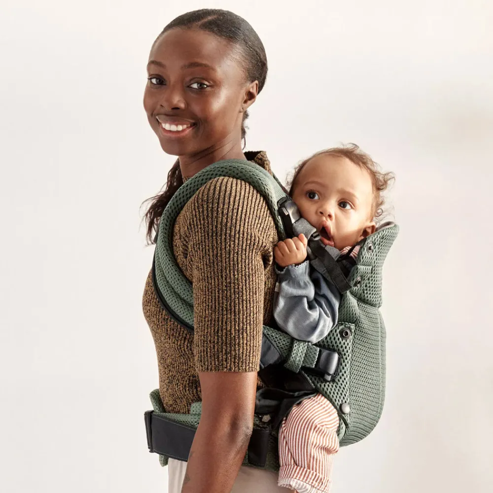 BabyBjörn Bæresele Harmony 3D Mesh - Mørkegrøn- Bæreseler & Vikler