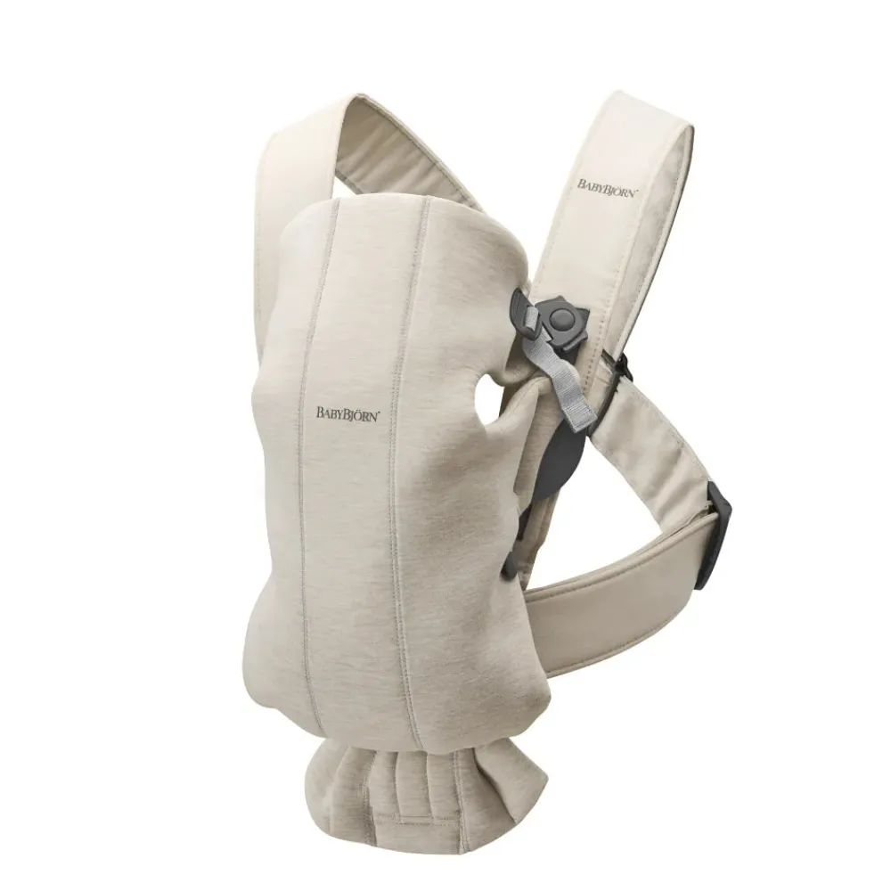 BabyBjörn Bæresele Mini - 3D-jersey, Lys beige- Bæreseler & Vikler