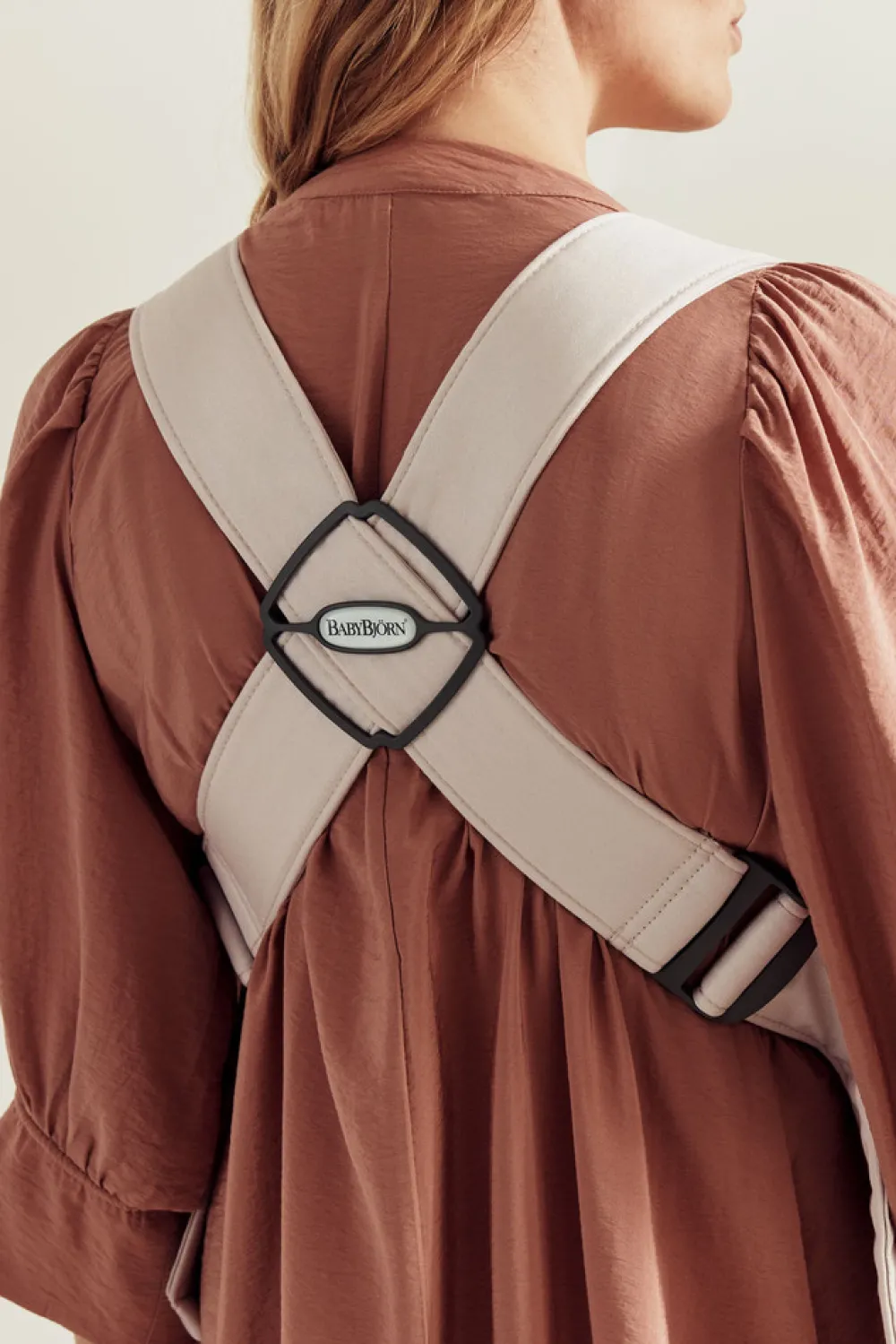 BabyBjörn Bæresele Mini - 3D-jersey, Lys beige- Bæreseler & Vikler