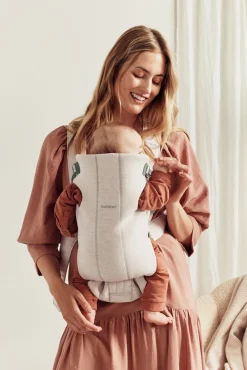 BabyBjörn Bæresele Mini - 3D-jersey, Lys beige- Bæreseler & Vikler