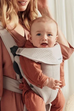 BabyBjörn Bæresele Mini - 3D-jersey, Lys beige- Bæreseler & Vikler