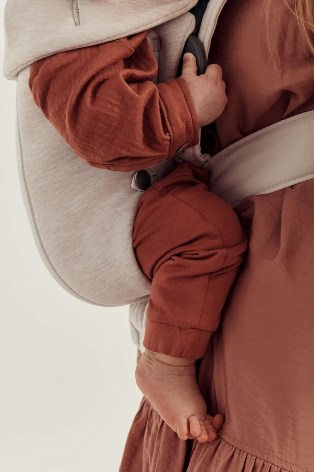 BabyBjörn Bæresele Mini - 3D-jersey, Lys beige- Bæreseler & Vikler