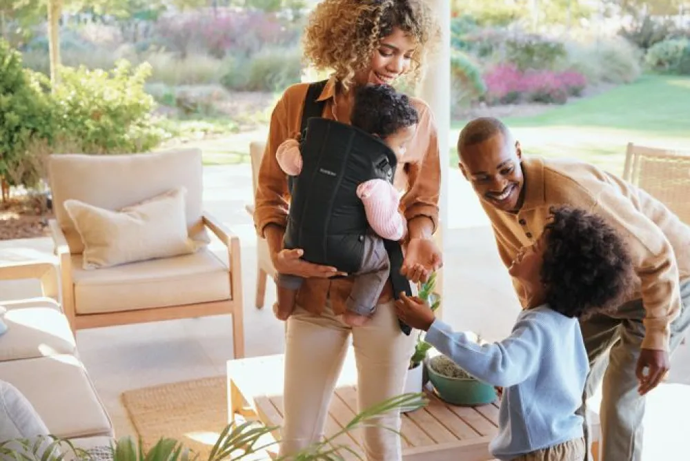 BabyBjörn Bæresele Mini - Vævet, Sort- Bæreseler & Vikler