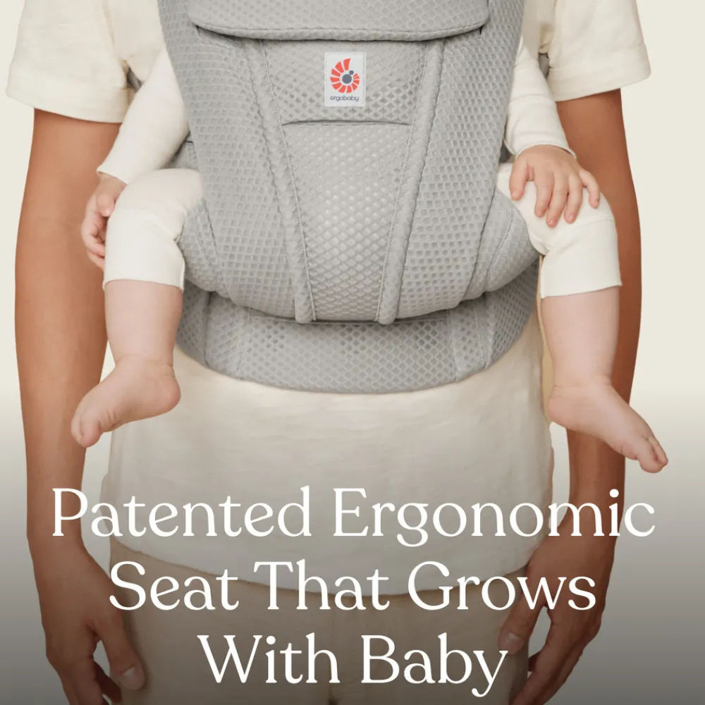 Ergobaby Bæresele, Omni Deluxe, Mesh - Soft Olive- Bæreseler & Vikler