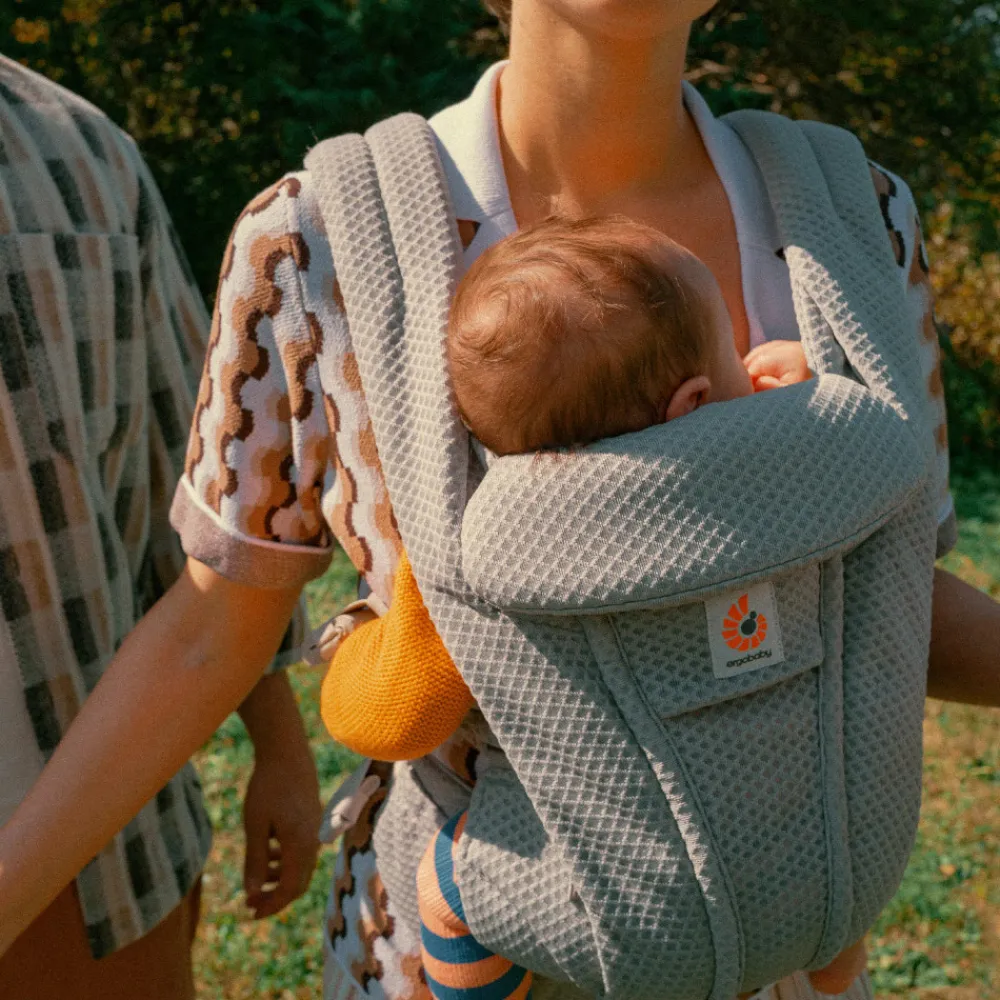 Ergobaby Bæresele, Omni Deluxe, Mesh - Soft Olive- Bæreseler & Vikler