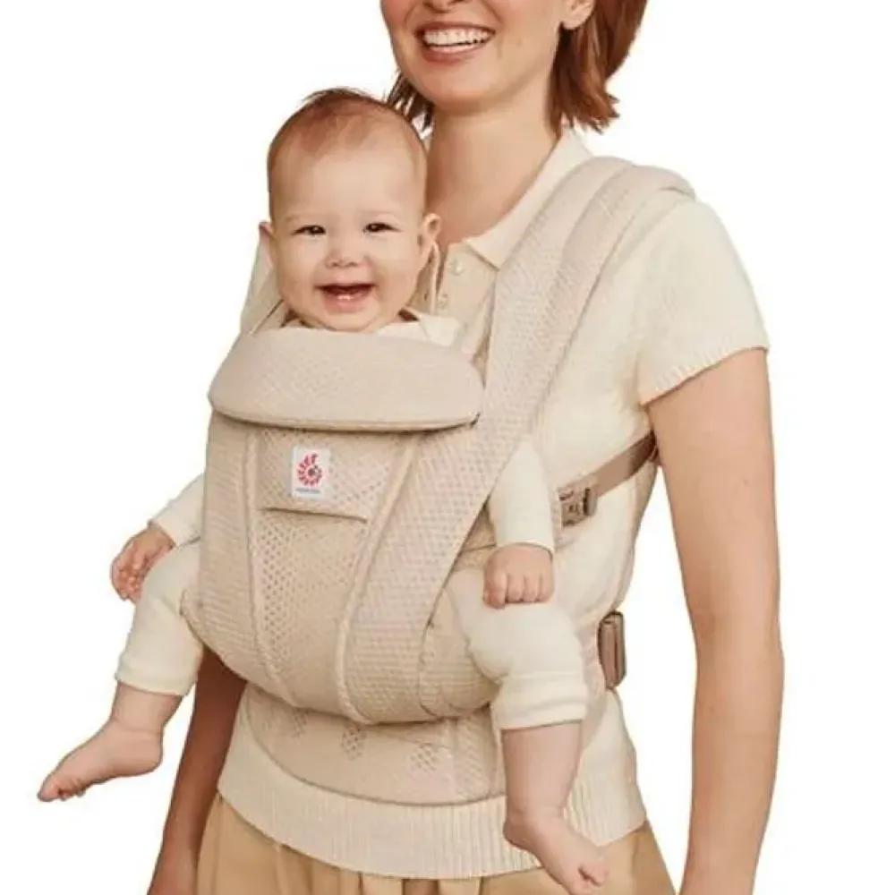 Ergobaby Bæresele, Omni Deluxe, Mesh - Natural Beige- Bæreseler & Vikler