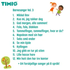 Timio Børnesange, eventyr, dinosaurer og små insekter- Musiklegetøj