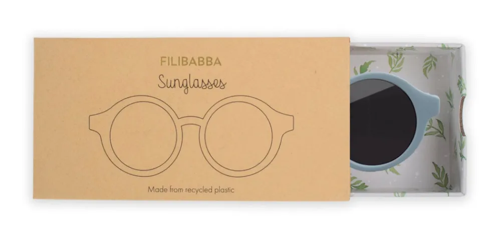 Filibabba Børnesolbriller i genbrugsplastik - Pearl blue- Solbriller