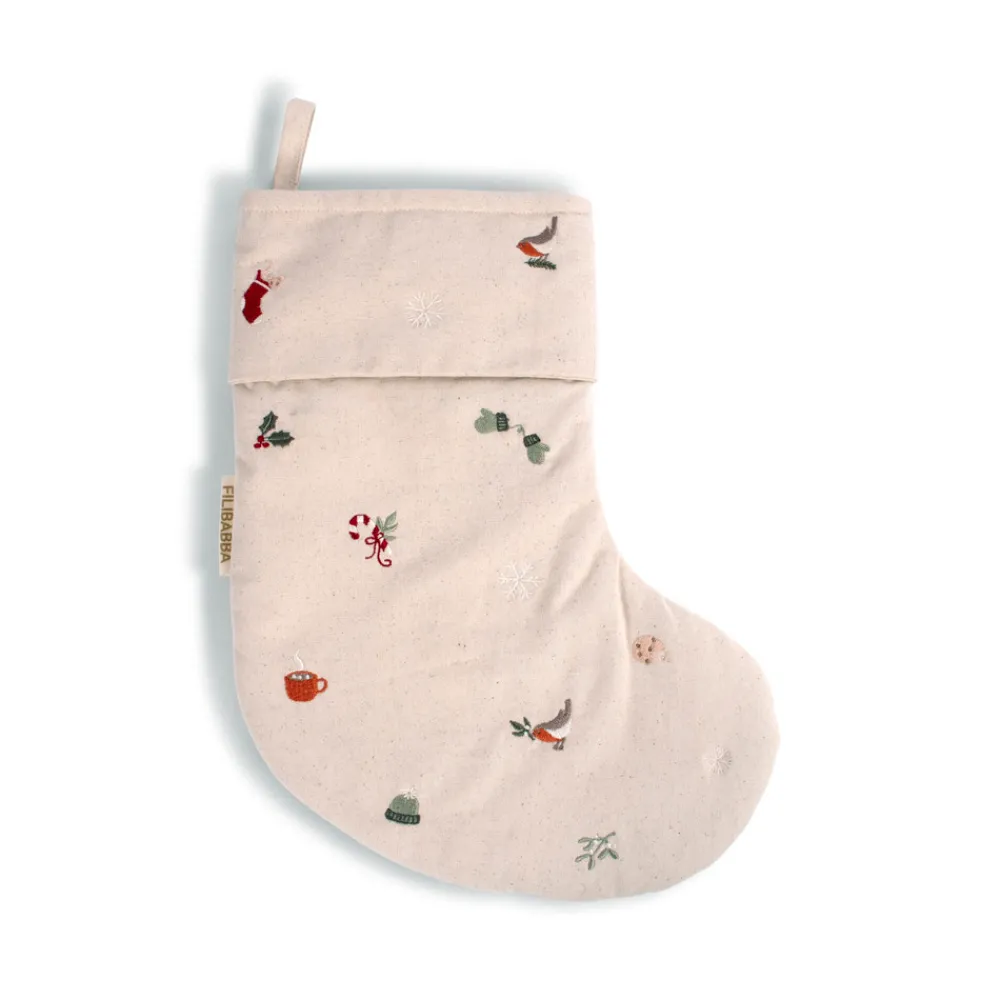 Filibabba Broderet sok - Wonderful Winter- Dekorationer