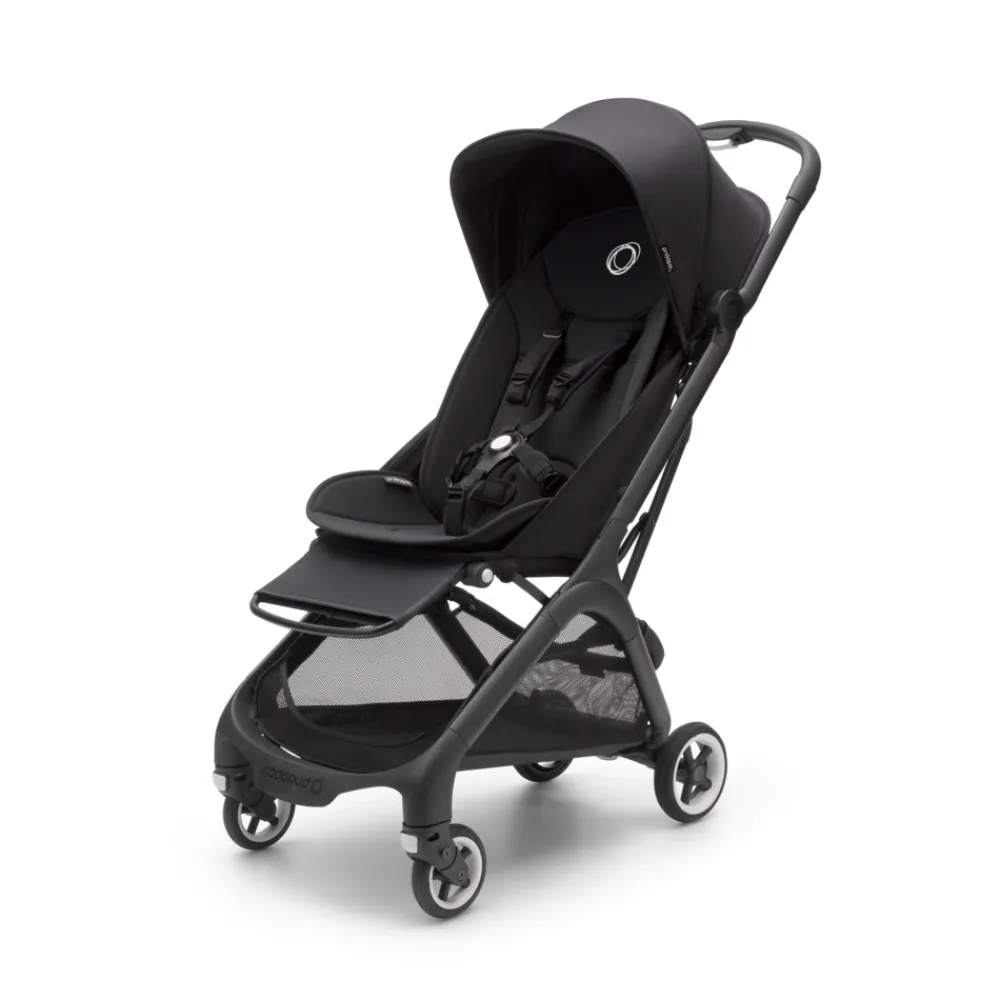 Bugaboo Butterfly complete - midnight black/black- Klapvogne Med Ergonomiske Sæder|Rejseklapvogne